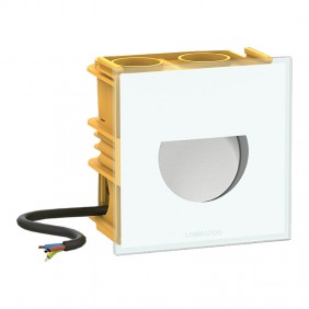 Lombardo square 2W LED 4000K Asymmetrical White...