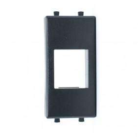 Adapter für Keystone RJ45 Fanton für serie AVE TEKLA 44 Schwarz 23958