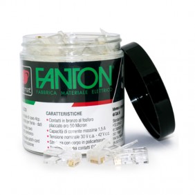 KIT-verpackung-Plug Fanton RJ45 UTP cat.6 - Copriplug RJ45 23727B