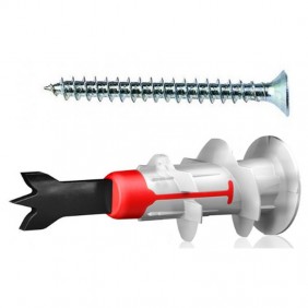 Los enchufes de la pared de placas de yeso Fischer DUOBLADE con tornillos 00545676