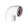 Curva coassiale 90° per scarico fumi scaldabagni Baxi 60/100 KHG71410151