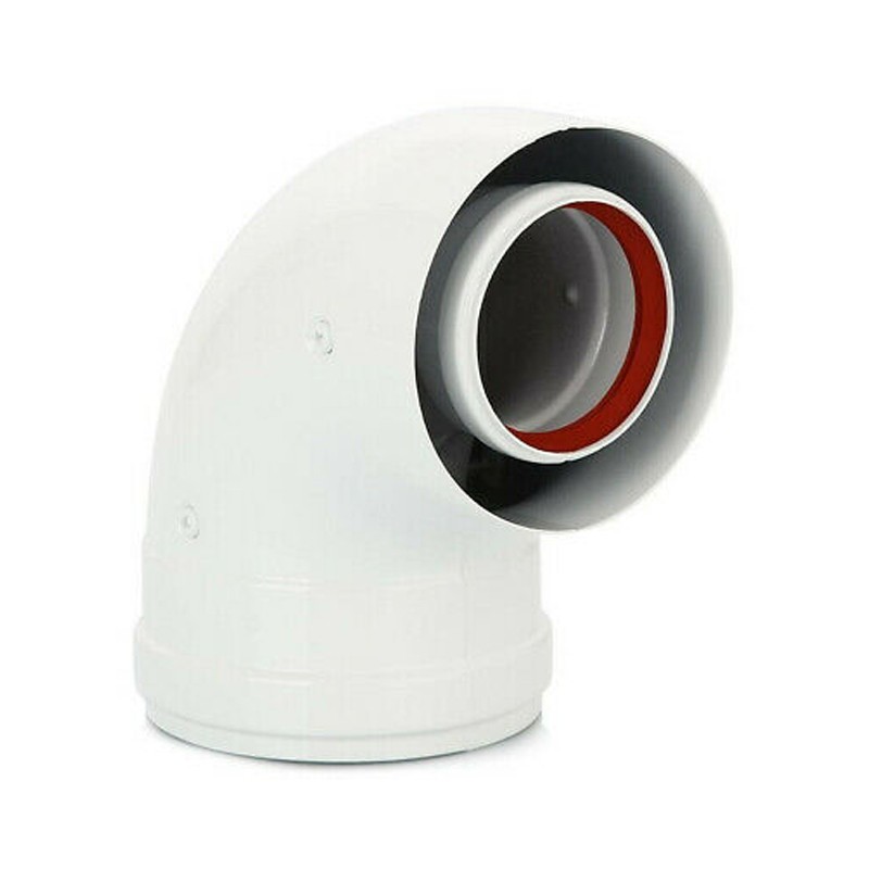 Curva de 90° coaxial Baxi 60/100 para calentadores de agua KHG71410141