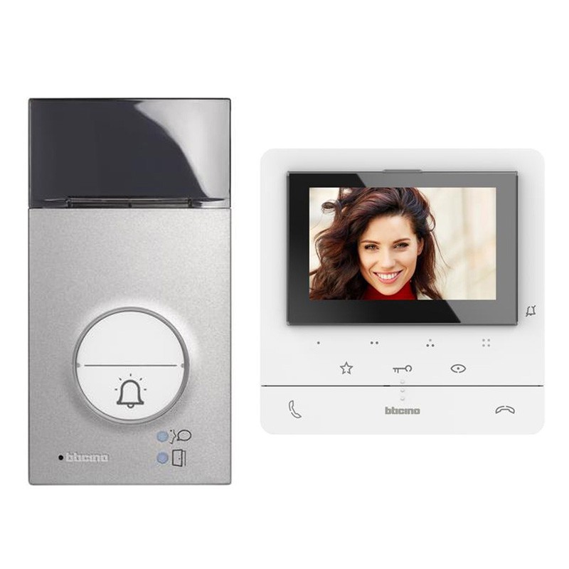 Video Door Phone Kit Bticino CLASSE100 V16E 2 Wire Single Family 364612