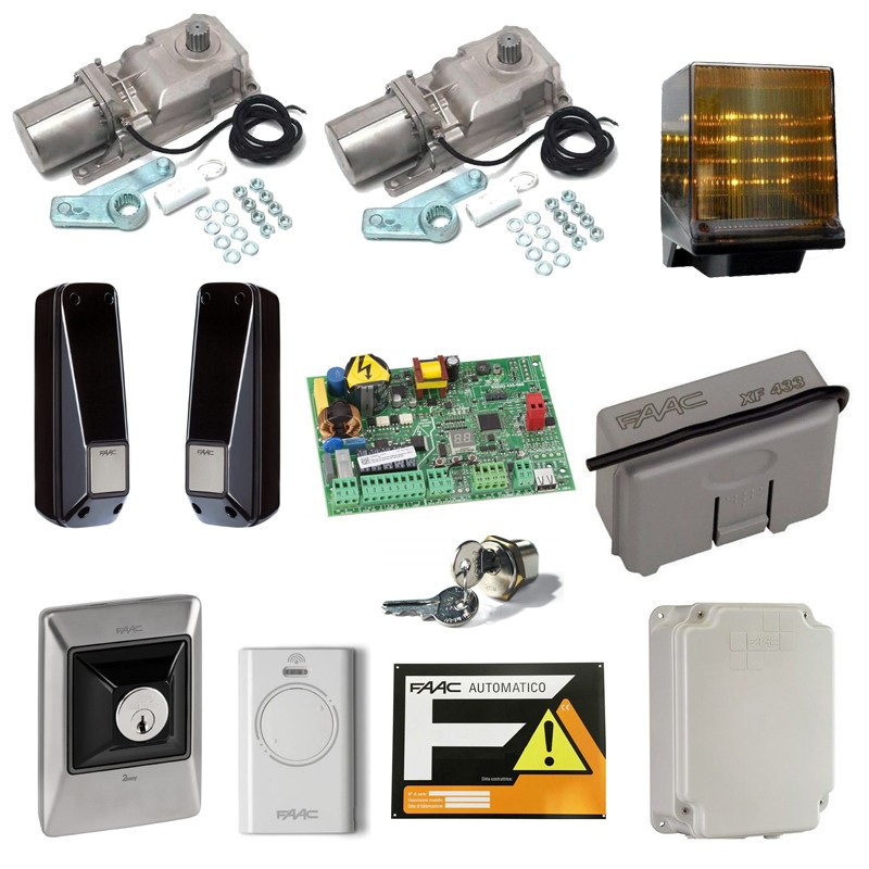 Kit FAAC motore interrato con anta 2m escluso cassette 106746445