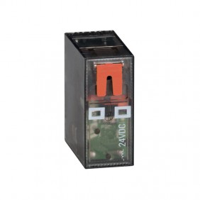 Mini Relay Lovato 8A 2 trade 24VDC + LED HR502CD024