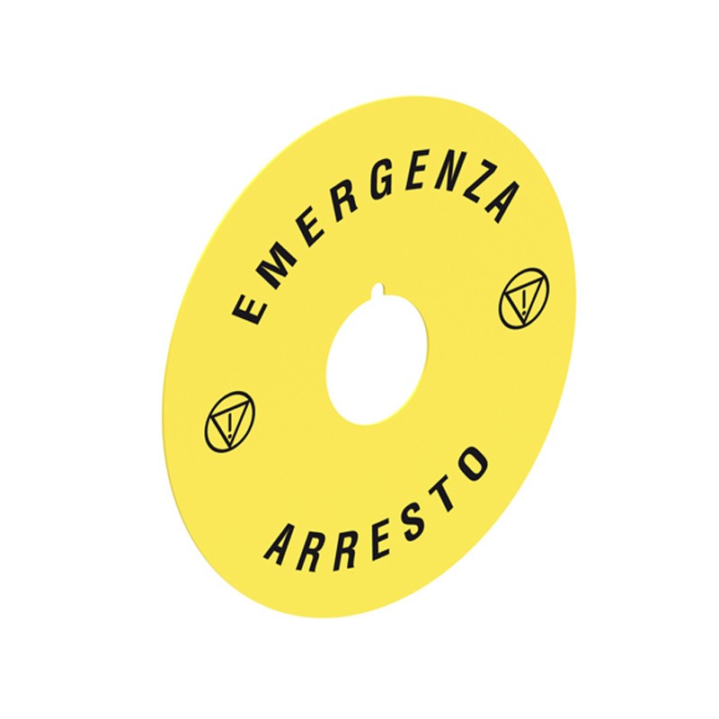 Disco di emergenza per pulsanti a fungo Lovato Platinum LPXAU112