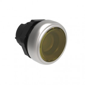 Botón pulsador iluminado Ras amarillo lovato Platino impulso LPCBL105