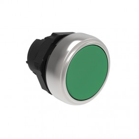 Pulsante ad impulso Lovato Platinum Rasato Verde LPCB103