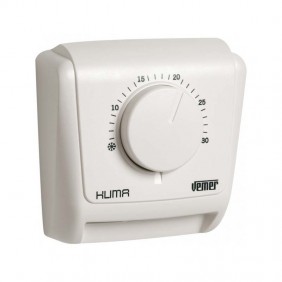Thermostat mécanique Vemer Klima 3 pour montage mural avec membrane gazeuse VE019600