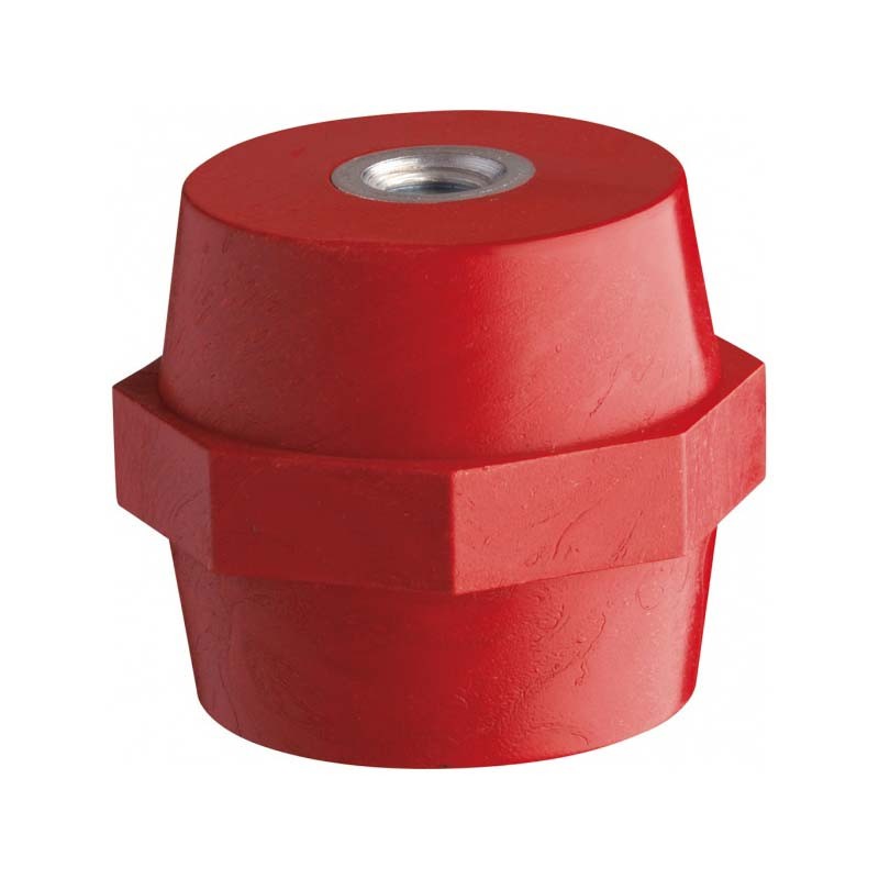 Isolant en Laiton Vemer H35 M6 couleur Rouge SA524600