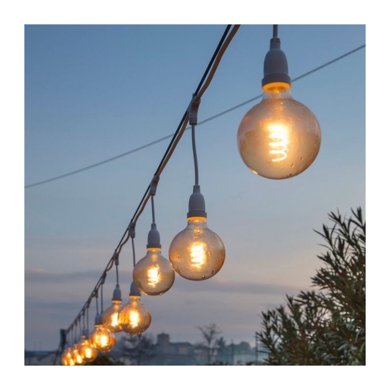 Daisy-Chain Wimex with 10 lamp holders pendant E27 color black 4501654