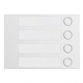 Bisel de Urmet Alfa con 4 Botones de llamada Blanca 1168/14W