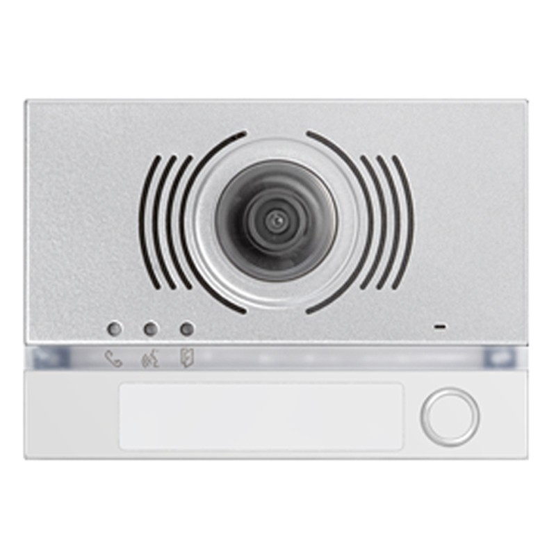 Lunette Urmet Alpha pour l'audio/vidéo module avec bouton Blanc 1168/141W