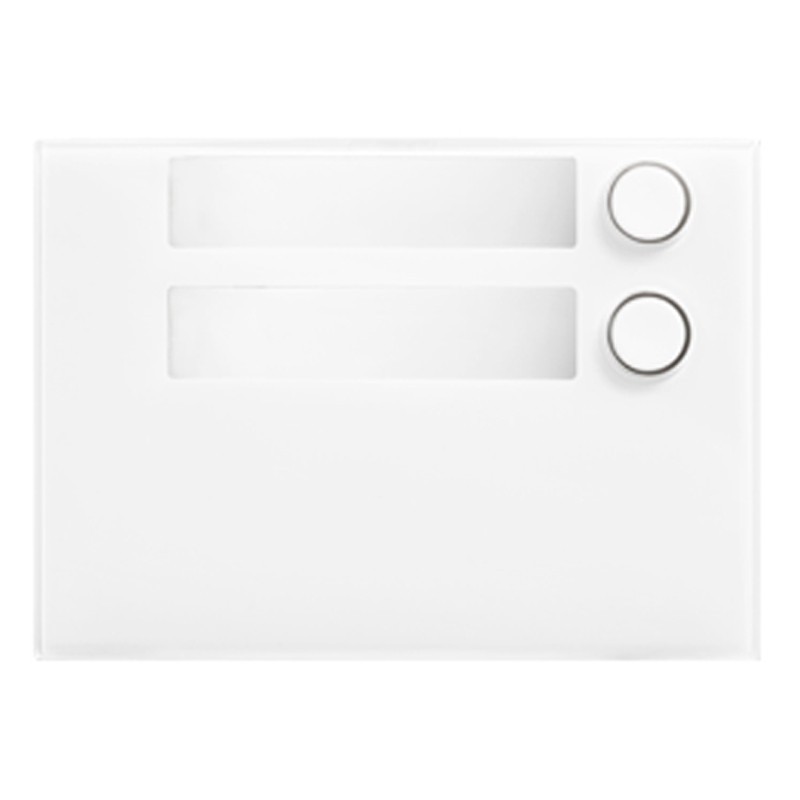 Frontalino con 2 Tasti Urmet Alpha colore Bianco 1168/12W