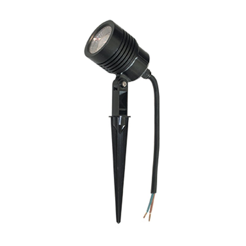 LED-strahler mit kappe für garten Poliplast 6W 4200K Schwarz 400936C