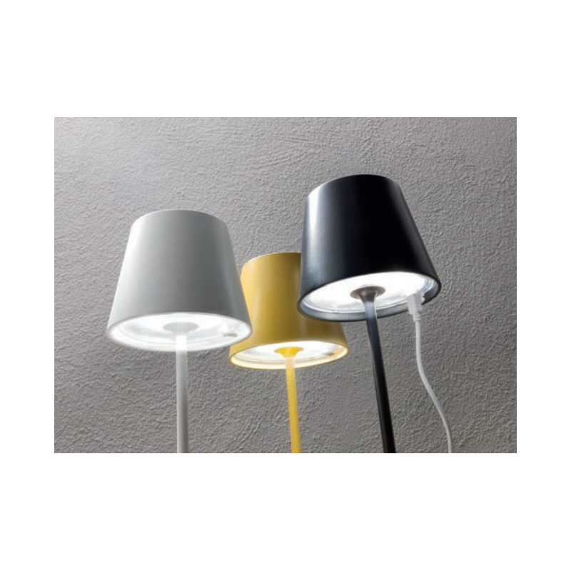 Lampada da tavolo Redo GIORGIO 2,2W LED 3000K ricaricabile Bianca 9174