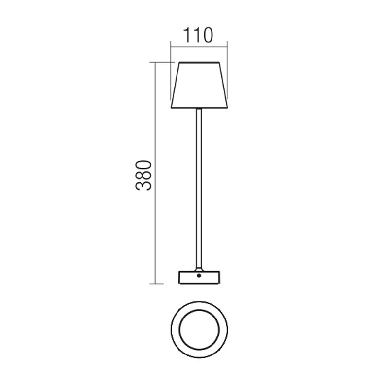 Lampe de Table Refaire GIORGIO 2.2 W LED 3000K rechargeable Blanc 9174