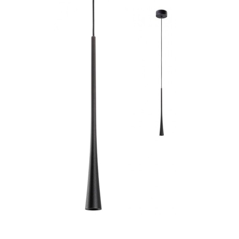 Sospensione Redo ITO 7W LED 3000K 18° 60cm Nero 01-1758