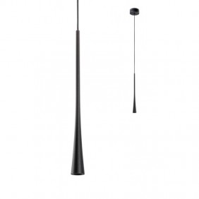 Suspension Refaire ITO 7W LED 3000K 18° 40 cm Noir 01-1755