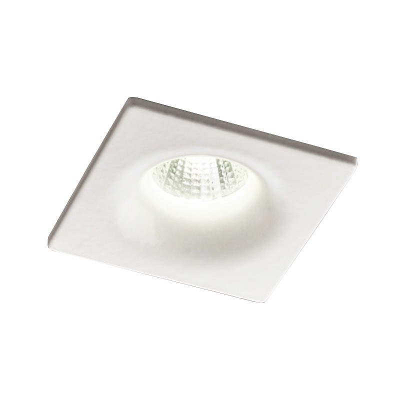 Faretto incasso Redo MT 176 3W LED 4000K Quadrato Bianco 70362WH