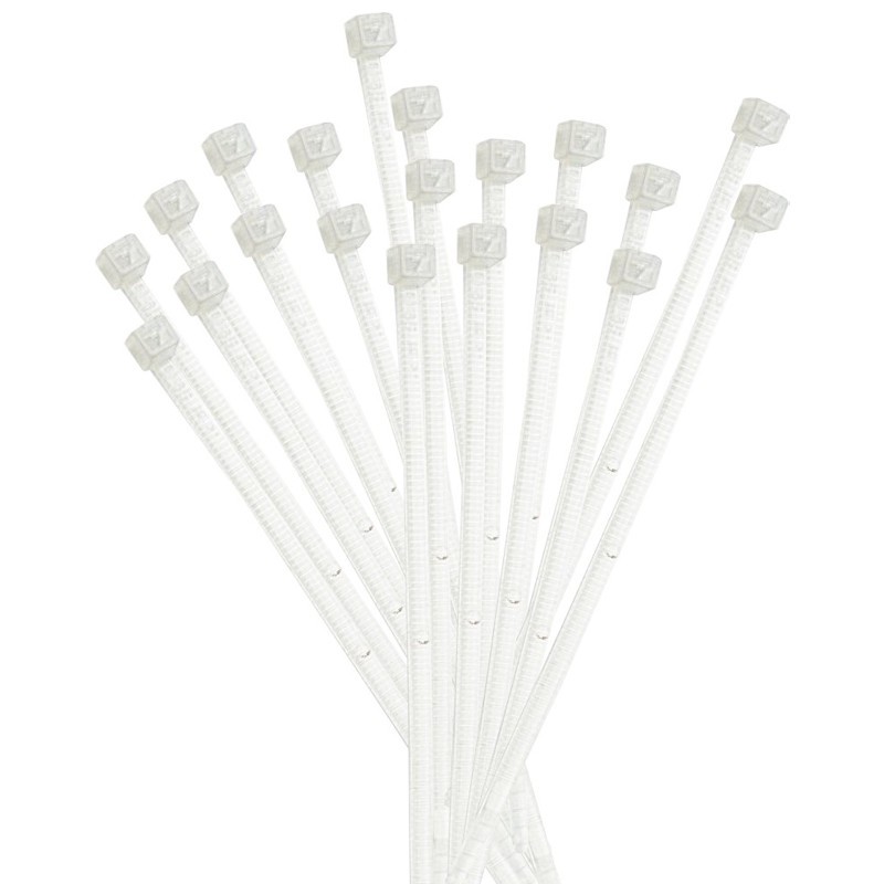 Fascette di cablaggio Elematic Plastica 290x3,6mm 100 pezzi Bianche 5210/CE