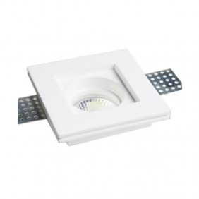 Spotlight plaster we can provide and advise square for lamps GU10 100x100mm 400721