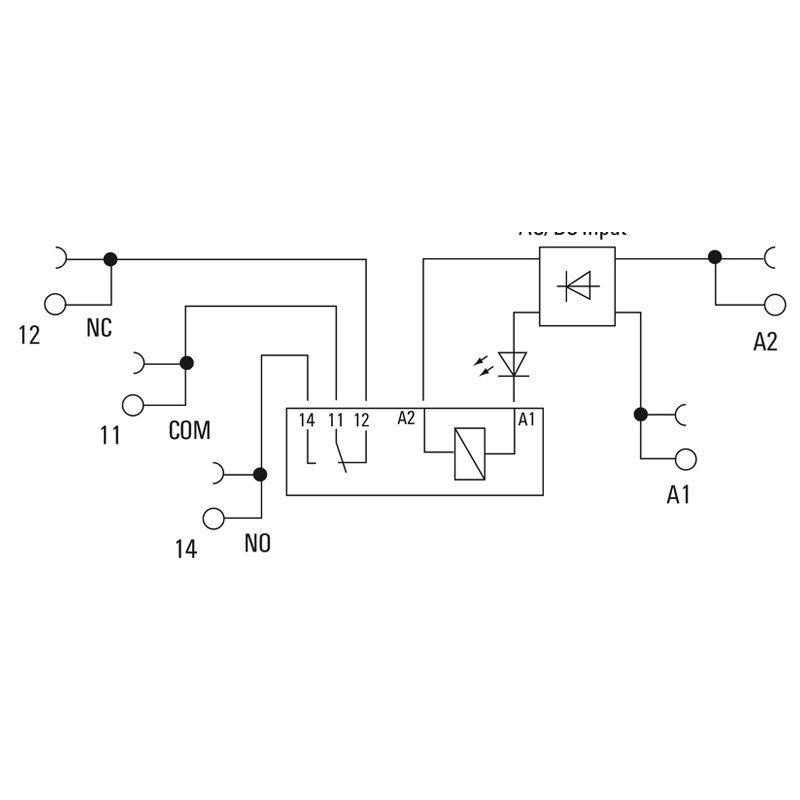 Relé Weidmuller TRS 24VUC 1W 24V AC/DC 1122780000