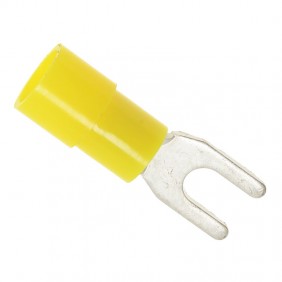 Capicorda preisolato Cembre a forcella 6mmq Diametro 4mm Giallo GF-U4