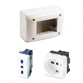 Caja principal 3 módulos para insertos IP40 de la serie MIX S43097