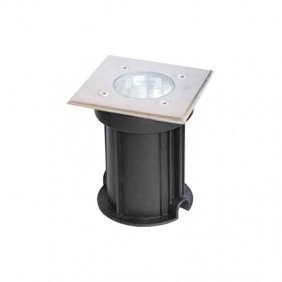 Faro einbauleuchte Poliplast quandrato Boden angriff GU10 Stahl 400878