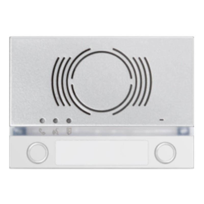 Bezel Urmet Alpha for the external audio with 2 keys White 1168/132W