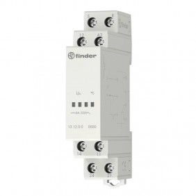 Relé de llamada Finder 12V AC 1 módulo DC 131200120000