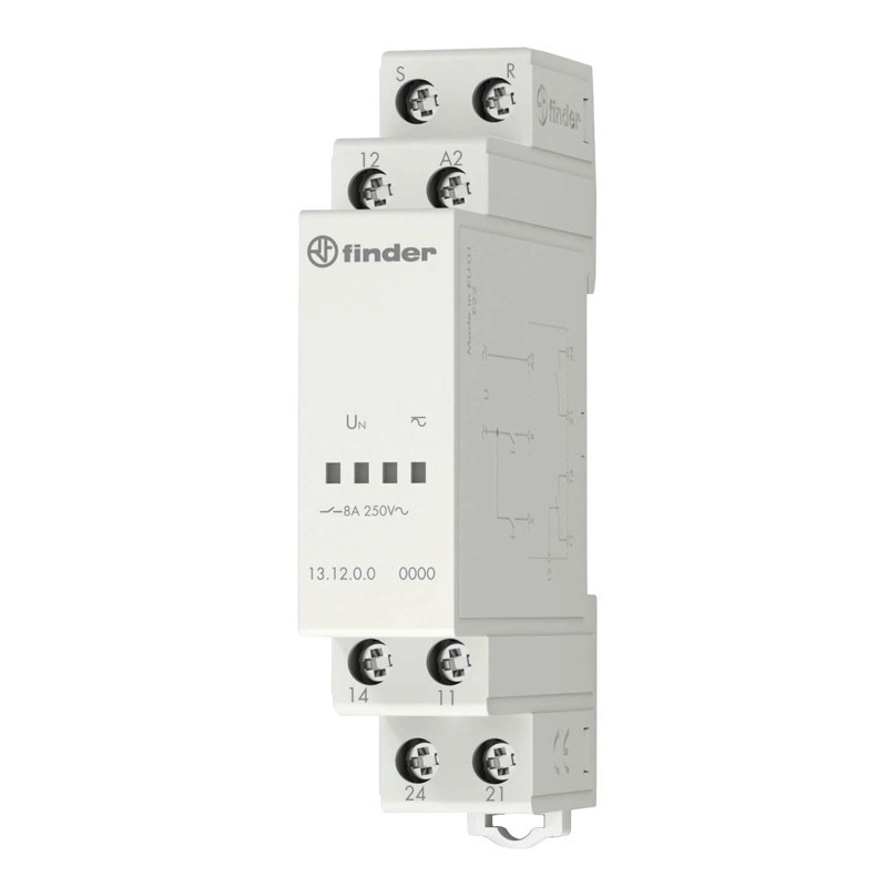 Relè di chiamata Finder 12V AC 1 modulo DC 131200120000