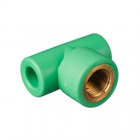 Raccordo a T Aquatherm F D 32 X 3/4" filettatura in ottone 0025014