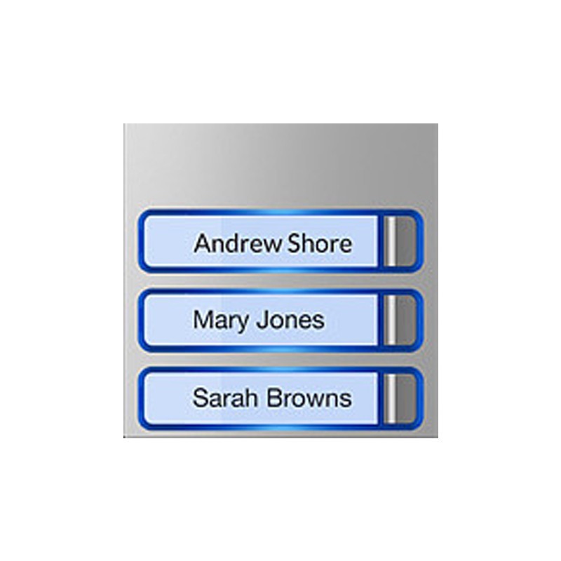 Façade Bpt MTMF3P 3 boutons en aluminium 60020120