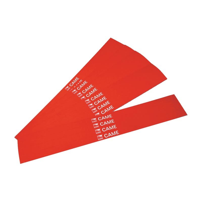 Reflective stripes adhesive Came for barriers automatic Red 001G02809