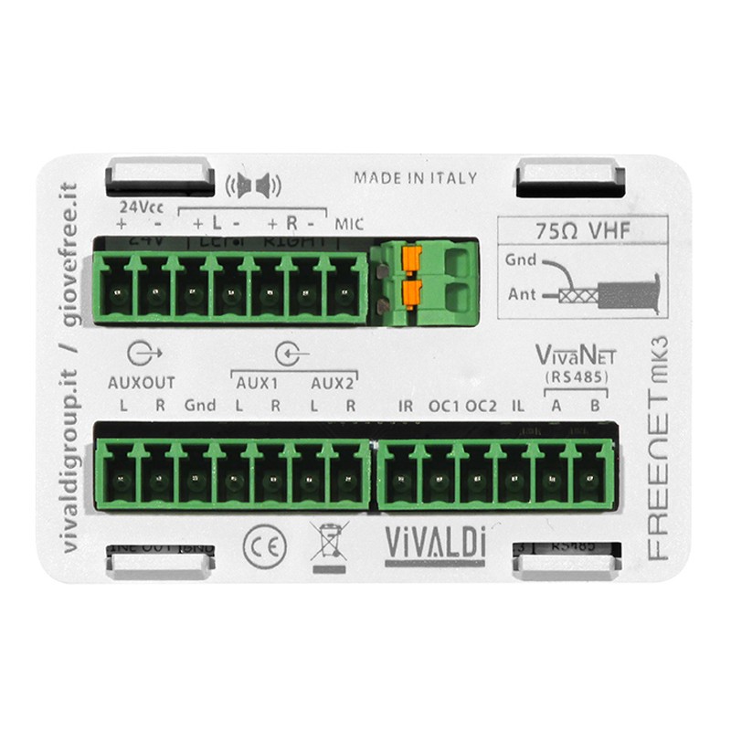 Dispositif de Vivaldi Jupiter STÉRÉO 25+25W RS48 FREENETMK3.W