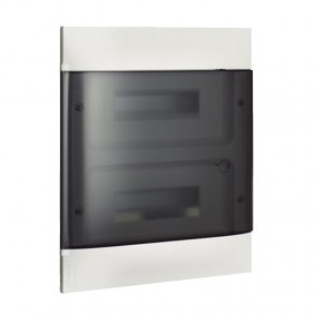 Tableau d'encastrement Bticino Habita Line 24 modules fumés Blanc E315P24