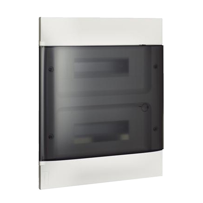 Unterputz-Schaltschrank Bticino Habita Line 24 rauchende Module Weiß E315P24