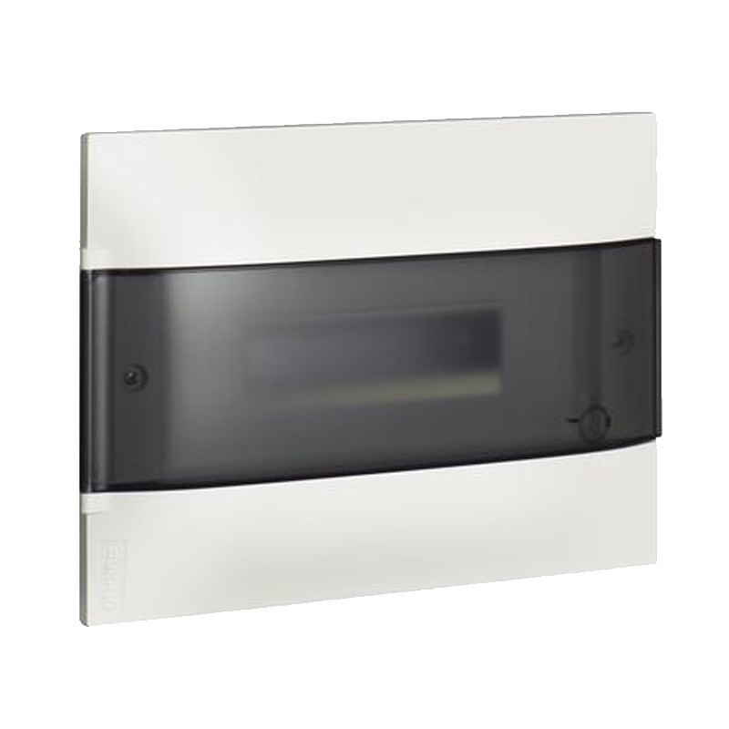 Flush-mounted switchboard Bticino Habita Line 12 smoked modules White E315P12