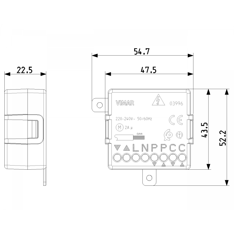 Vimar Roller Shutter Relay Module Quid 03996
