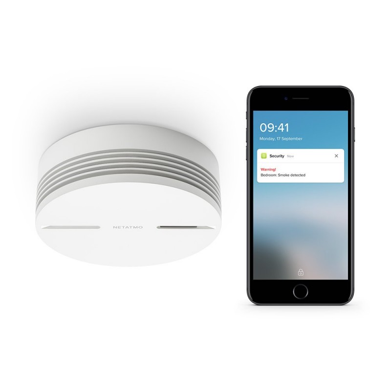 Detector de humo, Netatmo SMART Wi-Fi-NA-NSA-PRO-UE