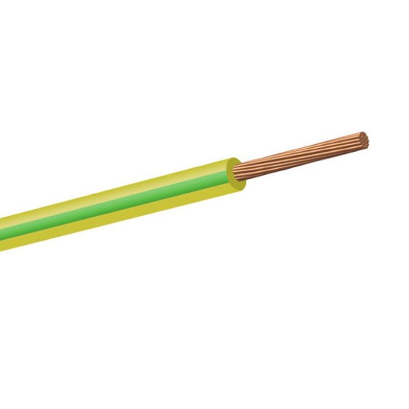 Câble FG17 1X50mmq 450/750V Vert/Jaune