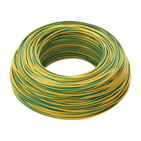 Cable FG17 1X4mmq 450/750V Green/Yellow 100 Metres