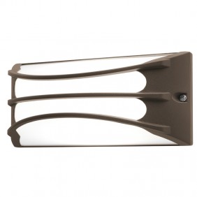 Applique da esterno Sovil BRA con LED 10W 4000K Marrone 99144/27