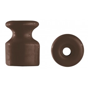 Gambarelli Porcelain brown isolators with...
