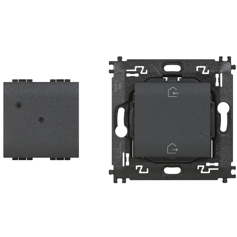Módulo Gateway + ENTRAR y SALIR Bticino Living Luz Antracita L4500C