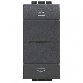Comando Persianas Conectado Bticino Living Luz de color Antracita L4027C