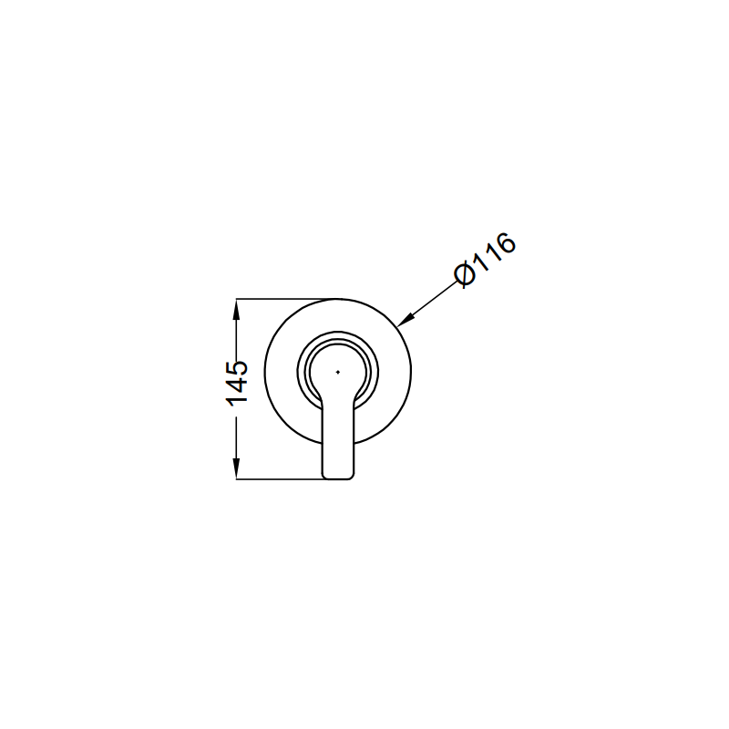 Mischbatterie für Dusche-Theorem GOODLIFE Verchromt 86007110001