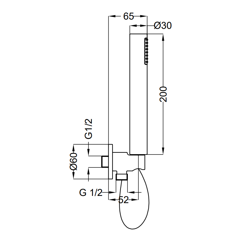 Kit Douchette Théorème Ronde Chrome 0320511-001